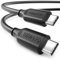 deleyCON 1,5m USB C Kabel PD3.0 (100W Schnellladekabel) USB-C auf USB-C Ladekabel für iPhone 16 15 Pro Max Samsung Galaxy S25 S24 S23 S22 Pixel iPad Pro MacBook Air Tablets Switch PS5