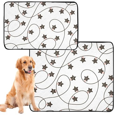 Hundematte für den Boden, rutschfeste Matte für Hunde für Flugkäfig, 61 x 91 cm, 2 Stück