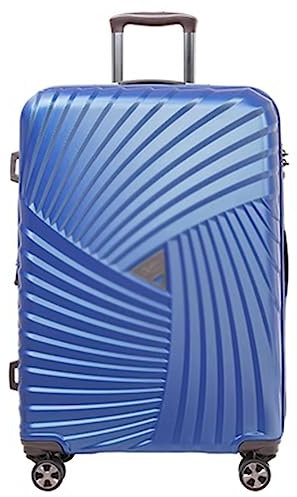 FLNOZAMZ Erweiterbares Gepäck mit Spinnerrädern, Koffergepäck mit Spinnerrädern, verdickter und glatter Zugstange aus Aluminiumlegierung, TSA-Zollschloss (Blue 20 in)