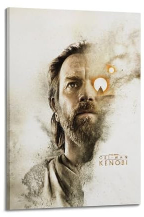 ZIWEYURB Obi-Wan Kenobi Poster, dekoratives Gemälde, Leinwand, Wandposter und Kunstdruck, moderne Familienschlafzimmer-Dekoration, Poster, 60 x 90 cm
