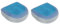 2Pcs Inflatable Hot Tub Seat Hot Tub Booster Seat Bath Spa Pad with Suction Cups Back Support Bath Pad Air and Water-Filled Double Purpose Bathtub Massage Cushion for Spas and Bathtub