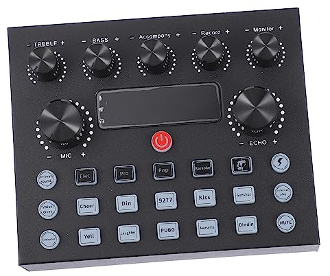 Sosoport Soundkarte Für Handy-Computer Mit Soundeffekt-Board Soundmixer Und Stimmenverzerrer Für Erwachsene Elektronische Klangfarben Professionelle Halleinstellung