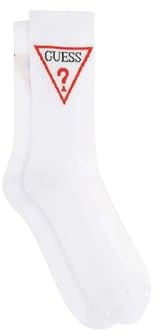 Guess V2GZ00ZZ00I Women's Socks with Triangle Logo Summer Clay AI25, White, One Size