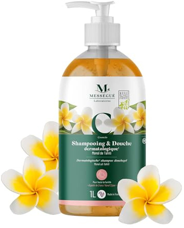 Gel Douche Monoi Corps&Cheveux sans savon et pH neutre 1L - Mességué