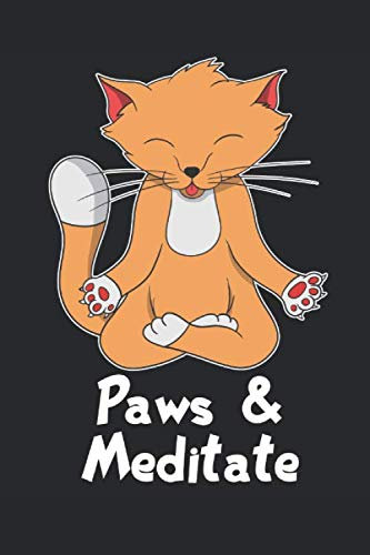 Katzen Yoga Notizbuch: Katze macht Yoga Notizbuch / Notizheft / Notizblock A5 (6x9in) Dotted Notebook / Punkteraster / 120 gepunktete Seiten