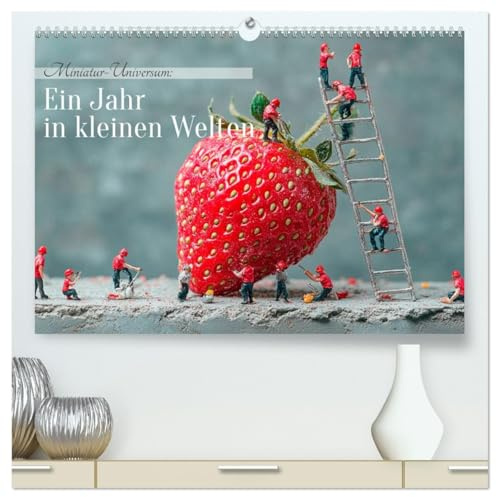 Miniatur-Universum: Ein Jahr in kleinen Welten (hochwertiger Premium Wandkalender 2026 DIN A2 quer), Kunstdruck in Hochglanz: Miniaturfiguren (CALVENDO Orte)