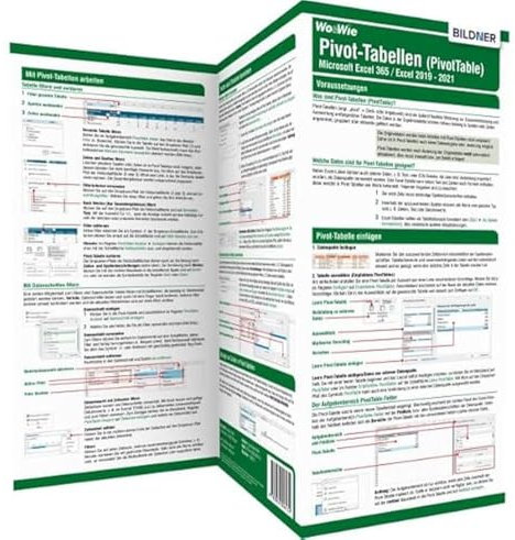 Pivot-Tabellen (PivotTable) Microsoft Excel 365 / Excel 2019 - 2021: Die Wo&Wie Schnellübersicht