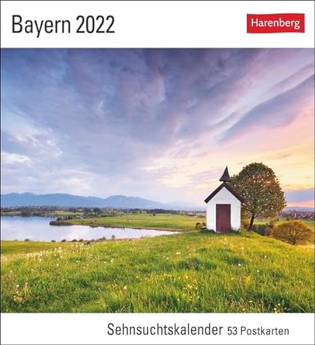 Bayern Kalender 2022: Sehnsuchtskalender, 53 Postkarten