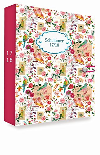 Schülerkalender VINTAGE 2017/2018 - Schulplaner 17/18 - 11x15cm: Day by Day