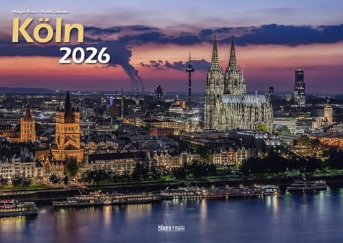 Köln 2026 Bildkalender A3 quer, spiralgebunden