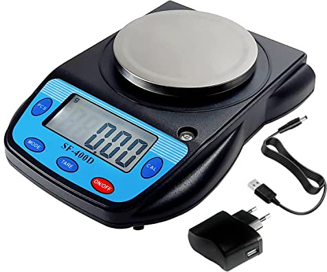 Balanza de Precisión 600g/0,01g Báscula de Laboratorio, Joyería y Química
