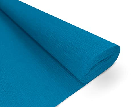 Interdruk Krepppapier Premium 160 g/m2 für Floristen und Kunstprojekte - 114 Türkis