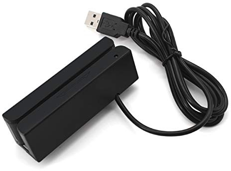 Lector de tarjetas magnéticas MSR580 - Lector de tarjetas bancarias ISO7810-7813 bidireccional a USB con pista arborescente Writer Encodix.