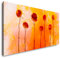 rote Blumen 120x 60cm Panorama Leinwand Bild XXL Format Wandbilder Wohnzimmer Wohnung Deko Kunstdrucke