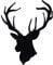 Xuniu Auto-Aufkleber, modisch, Cool Deer Head Vinyl, Auto-Styling, Jagd, kreativ, 12 x 16,5 cm