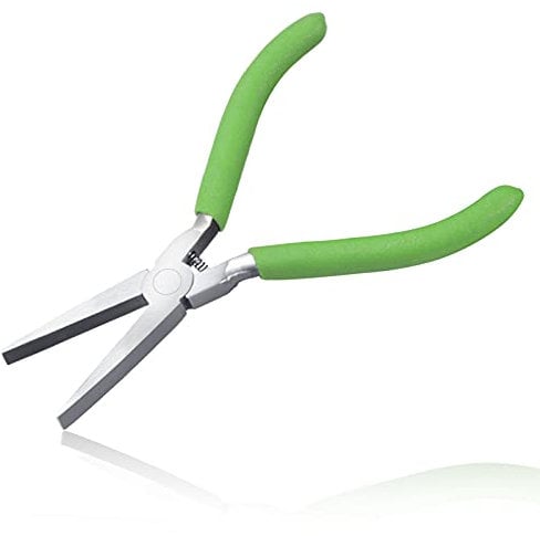 LEONTOOL Flat Nose Pliers - 5 Inch Mini Duckbill Pliers for Jewelry Making, Wire Wrapping & Bending