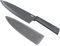 KUHN RIKON Colori+ - Coltello da chef antiaderente con guaina di sicurezza, 30 cm, colore: Grigio