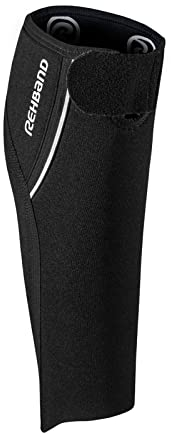 Rehband Wadenbandage QD 5 mm Neopren, Wadensleeve Herren & Damen, Kompression für Wade & Schienbein, Wadensleeve zum Laufen, Handball, Fußball, Farbe:Schwarz, Größe:XL