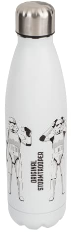 Out of the blue Stormtrooper - Botella de agua (500 ml, reutilizable, para bebidas calientes y frías, 71/3292), color blanco
