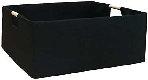 FUULOXE Aufbewahrungsbehälter für Regale, rechteckig, Schrankkörbe, faltbare Box mit Griffen, graue Aufbewahrungsboxen, Euroboxen, Klappkorb, Aufbewahrungsboxen für Zuhause, Büro, Auto, Schlafsaal