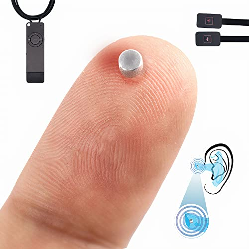 PingaOculto Spion Kopfhörer für Prüfung Mini Nano Unsichtbare Kopfhörer MP3-Player mit Drucktasten - Unsichtbar Ohrhörer Kabellos Headset Spicker Spy Earpiece In Ear (Spion Kopfhörer Nano V2)