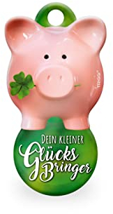 TRIGGI® Einkaufswagenlöser – Einkaufswagenchip zum Abziehen und Schlüsselanhänger mit Glücksbringer Motiv (GLÜCKSSCHWEIN)