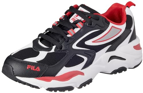 FILA Unisex Kinder Cr-cw02 Ray Tracer Teens Sneaker, Black White Fila Red, 36 EU