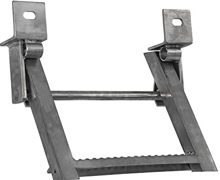 Buyers Products Marchepied rétractable en Acier Inoxydable à 1 échelon avec Bande de roulement antidérapante – 44,3 x 38,1 cm