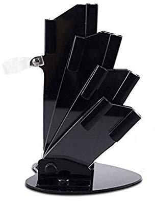 Ensemble de Couteaux de Cuisine Ensemble de Couteaux en céramique avec éplucheur de Fruits avec Support en Acrylique avec éplucheur Outil de Bloc de Support de Couverts en céramique