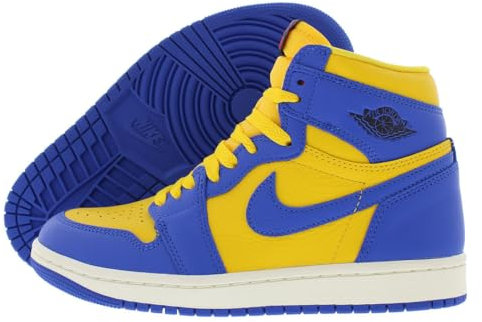 Nike Damen Air Jordan 1 Retro Hi OG Trainers FD2596 Sneakers Schuhe (UK 3.5 US 6 EU 36.5, Varsity Maize Game royal sail 700)