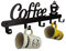 Soporte para tazas con 5 ganchos, soporte para taza de café, rústico, montado en la pared, organizador colgante con tornillos adhesivos
