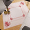 PETTI Artigiani Italiani - Accessori Tessili da Cucina, Centrotavola Moderno 90x90 cm in Microfibra, Tovaglia Centro Tavola Elegante in Stampa Digitale Fiocco Rosa, 100% Made in Italy