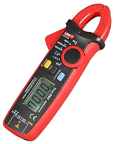 UNI-T UT211B AC/DC 60A Mini Digital Clamp Meters True RMS Ammeter Multimeter VFC/NCV/Resistance/Capacitance Test, LCD