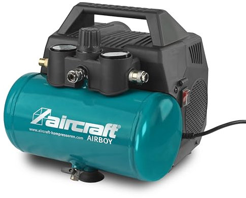 Aircraft AIRBOY 131 OF E (Kolbenkompressor, universell einsetzbar, mit Motorschutzschalter, Ansaugleistung ca. 107 l/min, Abgabeleistung 0,6 kW, Kompressor) 2001225