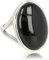 Silberner Statement-Ring mit Onyx-Edelstein- Statement-Ring für Damen mit echtem Edelstein – zum Strahlen – ein echter Hingucker – erhältlich in Silber und Gold und verschiedenen Edelsteinen
