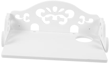 LIFKOME 1Stk Wandregal Bauernregal Bilderrahmenhalterständer Lagerregal TV-Halterung Ablageregal zur Wandmontage kreatives Router-Aufbewahrungsregal Einfach Router-Rack Holzrahmen hölzern