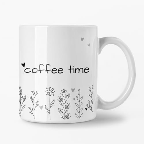 Tasse 355ml - Weiß - Coffee Time