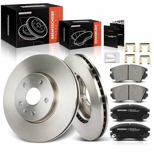 Frankberg Bremsensatz inkl. 2x Bremsscheiben + 4x Bremsbeläge Vorne Kompatibel mit Insignia A Sports Tourer G09 Insignia A G09 Replace# 13237751,22959104
