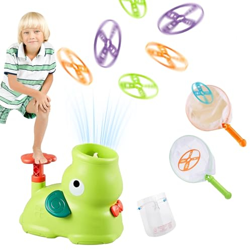 Platillo Volante Shooter Toy,Juguete Lanzador para NiñOs-Entrenar la CoordinacióN Mano-Ojo,Mejora de la Aptitud FíSica,Juego de ReaccióN,para Juegos Interactivos Entre Padres e Hijos Al Aire Libre