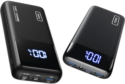 INIU Power Bank, 100W 25000mAh Powerbank & Power Bank, 22,5W Powerbank klein Aber stark 20000mAh