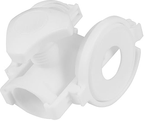 OFFSCH Portavasos De Plástico Para Sombrilla De Playa Portátil Blanco, 2 Unidades, Fácil Fijación Tornillo Acolchado, Para Jardín Piscina Verano