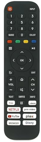 ALLIMITY Telecomando Compatibile con EKLYPS Nordmende VIDAA TV ND40S404M EK32FX300VS EK32FX300VM EK43UX300VM EK50UX300VS EK32FX310V EK32FX310VS EK42FX310V EK43FX310V EK43UX310V