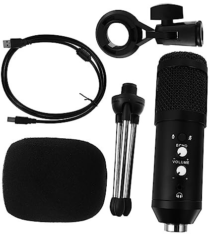 FUNOMOCYA Microfono Usb Cardioide Registrazione Per Conferenze Streaming e Podcast Compatibile Pc e Laptop