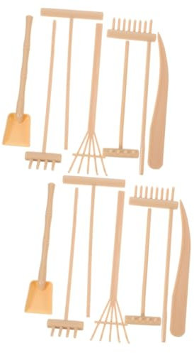 2 Set Rastrello Di Sabbia Giardino Zen Per Scrivania Sabbiera Piccoli Rastrelli Rastrello Da Tavolo Per Sabbia Accessori Per Tavoli in Sabbia Kit Giardino Zen Arredamento Plastica POPETPOP