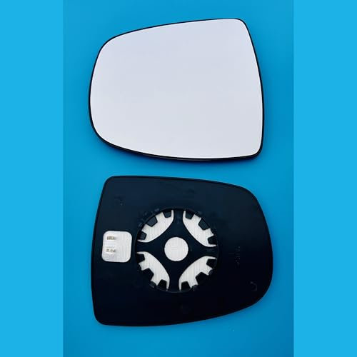 Fits VAUXHALL VIVARO (2001 to 2013) Models Heated Base Clip on Convex Door Wing Mirror Glass designed for left hand Passenger side OEM PART NUMBER 963666705R