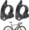 Homirty 2 Pieces Bicycle Seat Post Clamp, Aluminium Alloy Seatpost Collar, Quick Release Saddle Clip for Stability, Bike Saddle Post Clamps, 31.8mm Seat Tube Collars for Cycling Enthusiasts, Black
