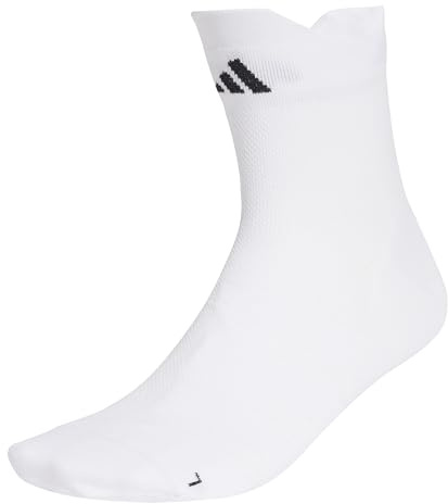 adidas Unisex RUNxADIZERO Sock 1PP, White/White/Black, 8.5-10