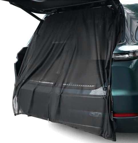 QWORK® mosquitera Furgoneta Camper, mosquitera para portón Trasero, con Doble Cremallera, 174 x 150 cm, para autocaravanas, Furgonetas y SUV Grandes