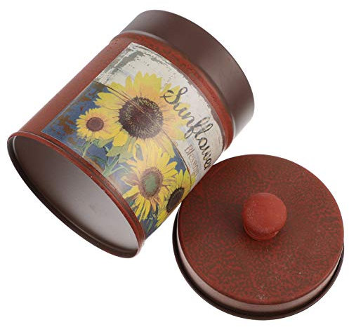 Krug, Krug, Vase, Vintage-Stil, Sukkulenten-Pflanzen, Eimer mit Deckel, französische Landhaus-Aufbewahrungseimer-Vase, französische Blumenvase, Box, verzinkte Blumenbehälter, Bauernhaus-Kanister(Yello