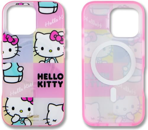Sonix x Sanrio Phone Case for iPhone 16 Pro | Compatible with MagSafe | 10ft Drop Tested | Hello Kitty Grid